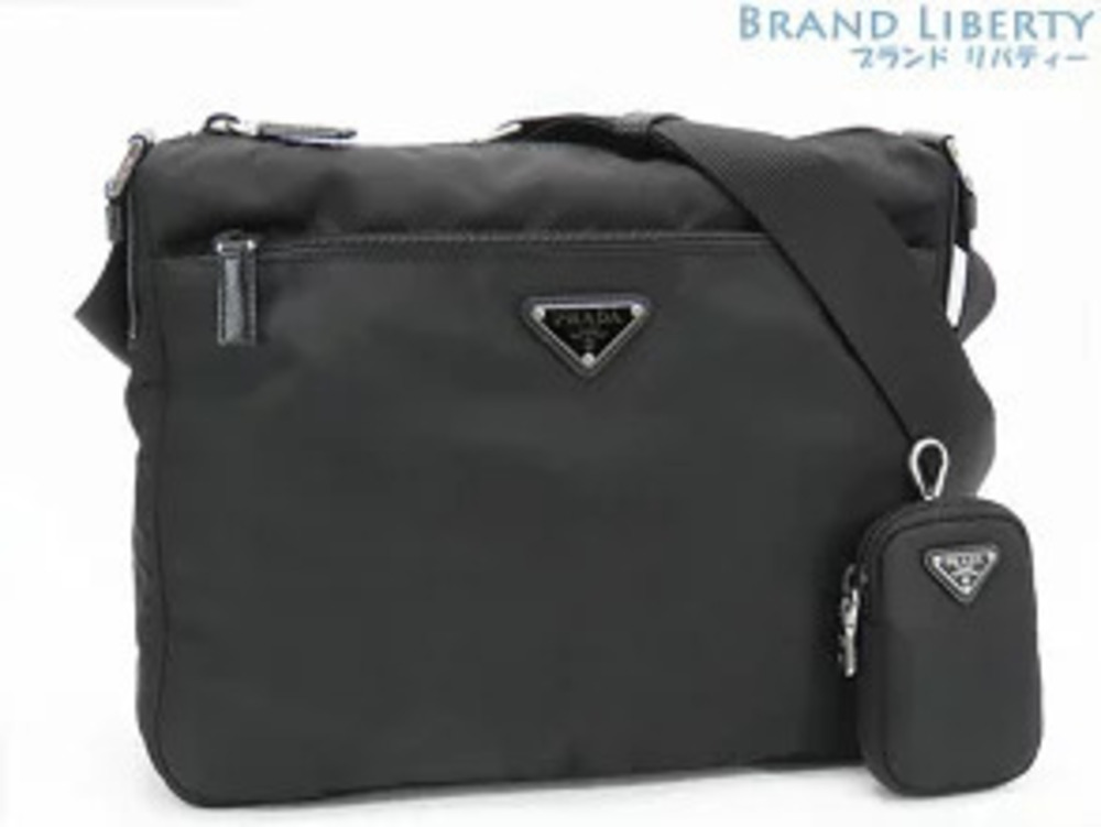 Prada Re Crossbody Shoulder Bag Messenger Pouch Clutch NERO Black